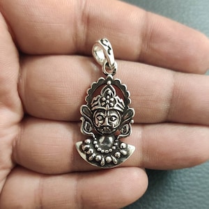 Khatu Shyam Pendant, Sterling Silver 925, Baba Khatu shyam