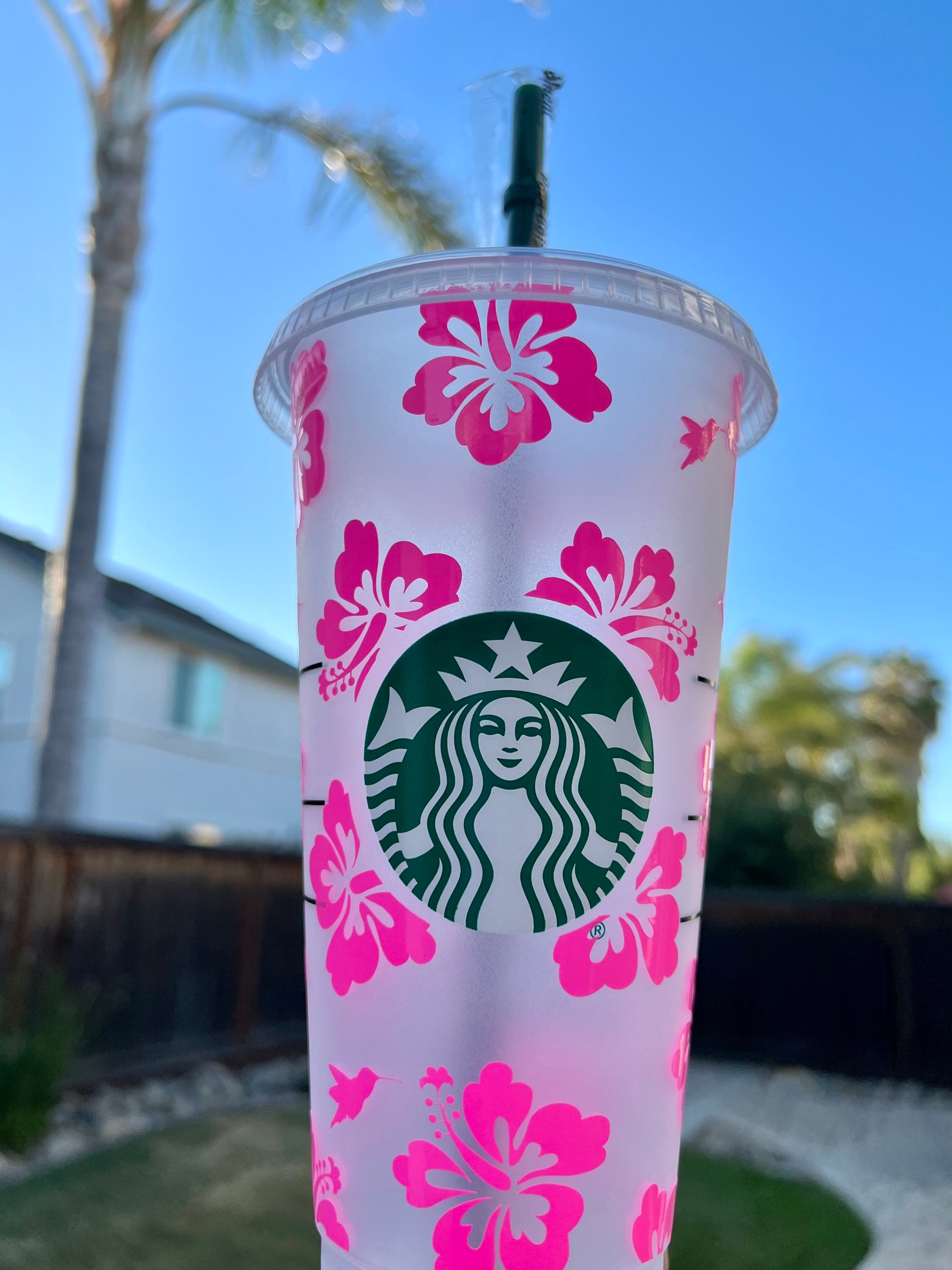 Preppy Starbucks Cold Cup  HPK Personalized Products