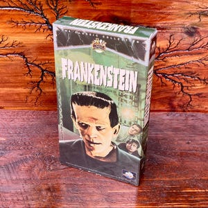 Vintage Frankenstein VHS Tape – Universal Classic Collection 1991 – Boris Karloff Horror Movie – Restored Edition - In Great Condition