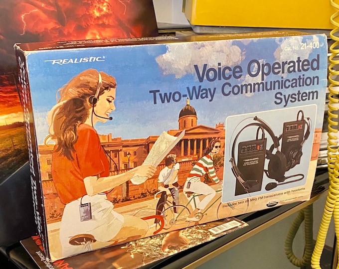 1980s Realistic Brand Voice Operated Twoway Communication System in