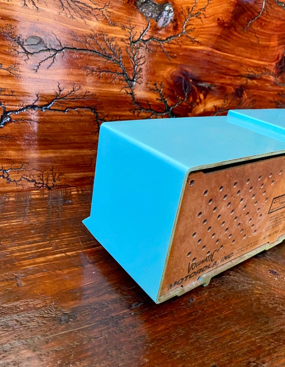 Extremely Rare 1957 Turquoise Motorola AM Vacuum Tube Clock