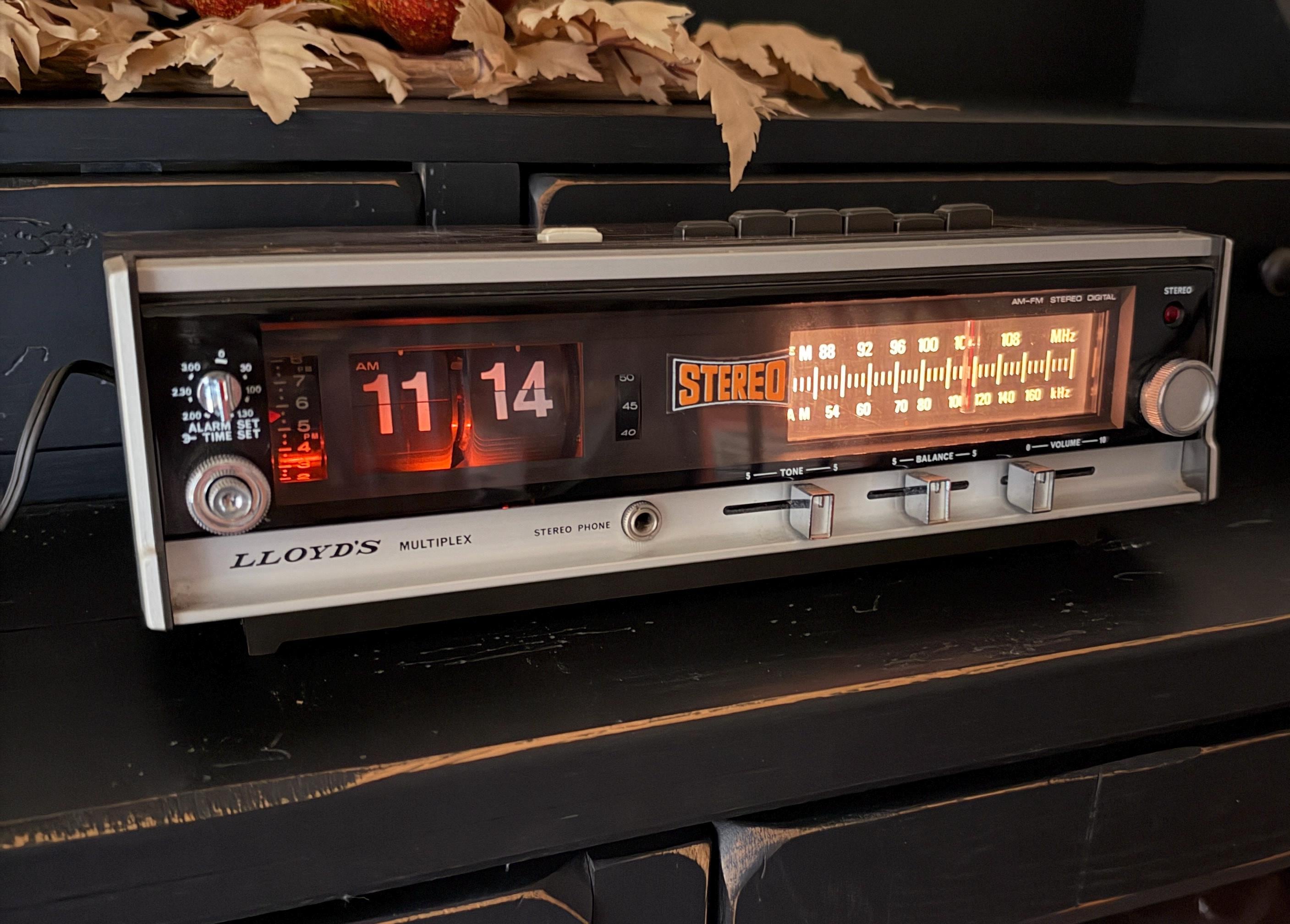 Flip Clock Radio Vintage - Etsy