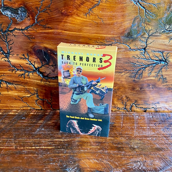 2001 Tremors 3: Back To Perfection On VHS - Starring Michael Gross - Tested And Works!