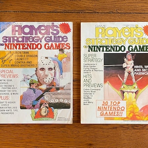 1988 Vintage Game Player&#39;s Strategy Guide To Nintendo Games - Volume 1 Number 2 And 3 - NES Strategy Guide Magazines