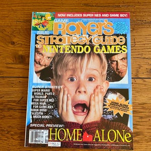 Vintage Player&#39;s Strategy Guid To Nintendo Games - Home Alone - November 1991 - Strategy Guide