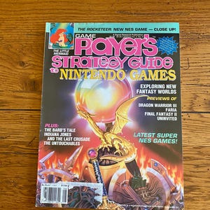 Vintage Player&#39;s Strategy Guide To Nintendo Games - Fantasy Worlds - July 1991 - SNES Strategy Guide