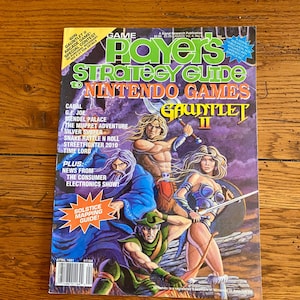 Vintage Game Player&#39;s Strategy Guide Nintendo Games - Gauntlet II Video Game - April 1991 - Strategy Guide