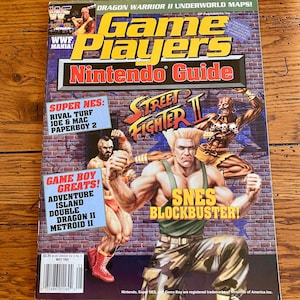 Vintage Game Player&#39;s Nintendo Guide To Nintendo Games Street Fighter 2 SNES - May 1992 Volume 5 Number 5- SNES Strategy Guide