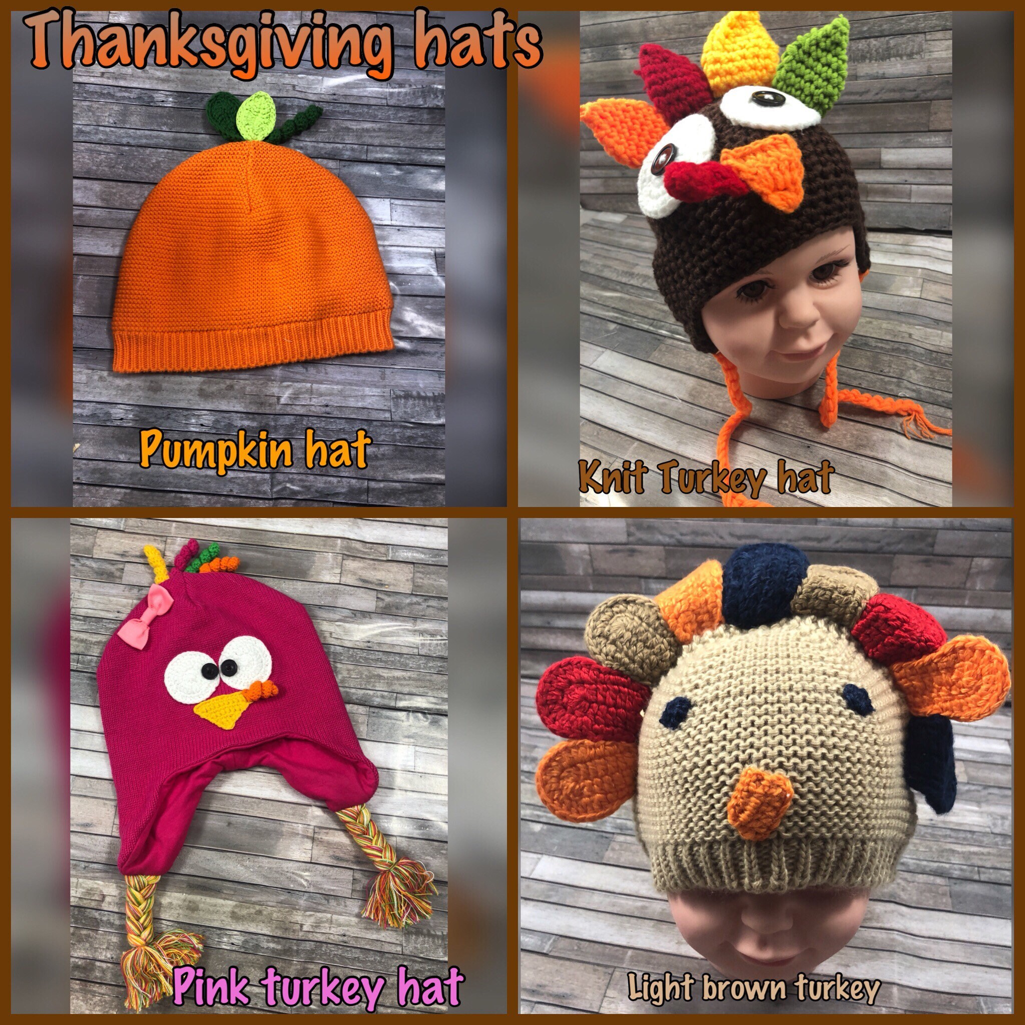knit turkey hat