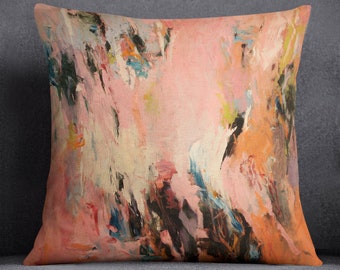 Decorative, Abstract Throw Pillow - 22" x 22"