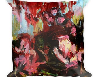 Decorative, Floral Throw Pillow