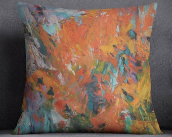 Decorative, Abstract Throw Pillow - 22" x 22"