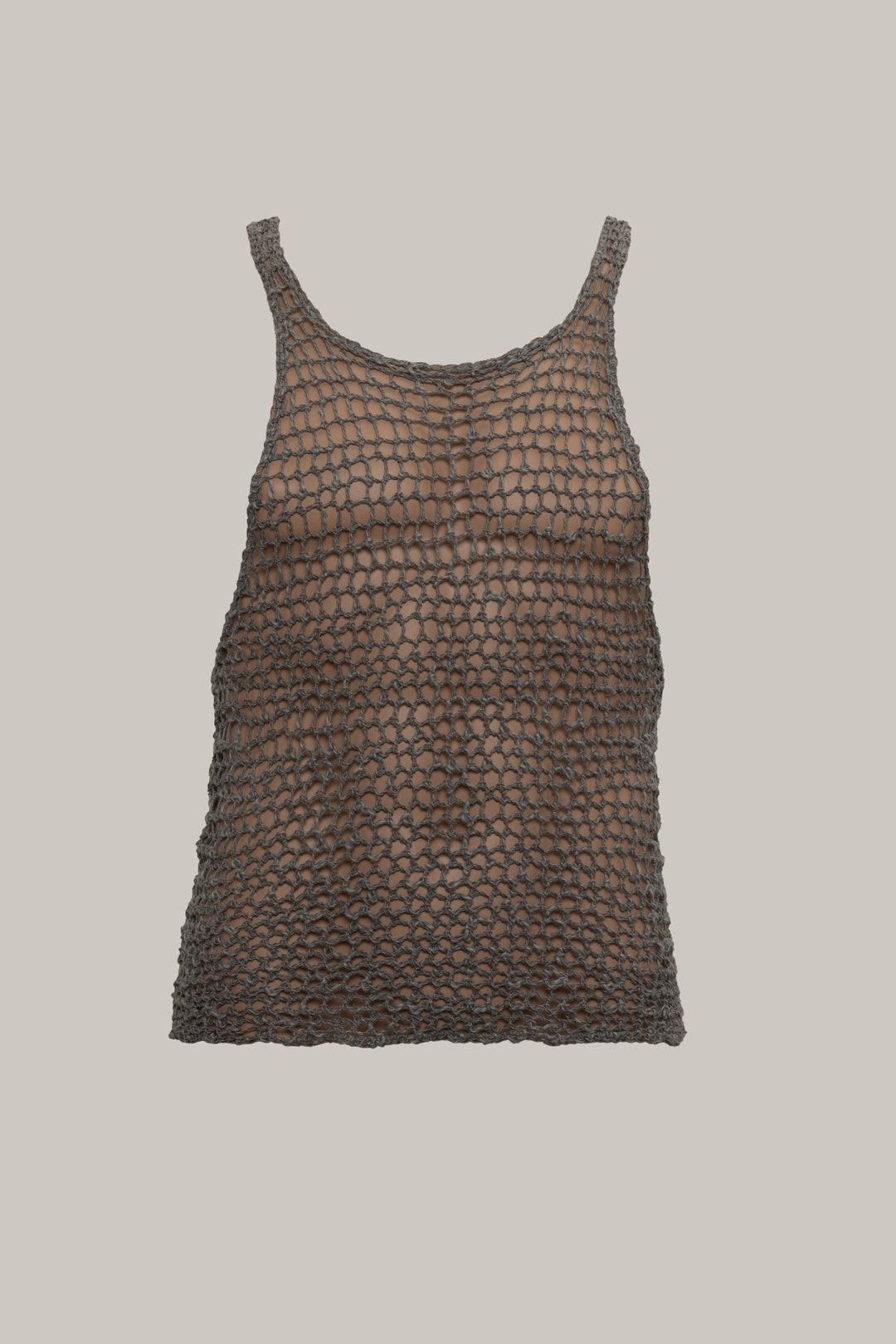 Men s Crochet Tank Top charming Chain Etsy