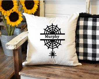 Personalized Spider Web Pillow Cover