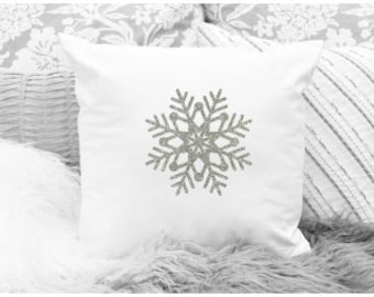 Snowflake Christmas Pillow