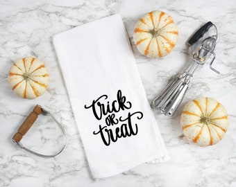 Trick or Treat Tea Towel