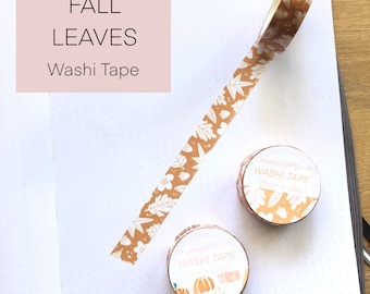 FEUILLES D'AUTOMNE WASHI Tape // CreatewithMandy Washi Tapes // Feuilles d'automne