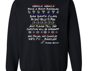 Friends Christmas Sweater (Phoebe, Monica, Chandler, Rachel, Ross, Joey, Christmas Sweater, Funny TShirt)