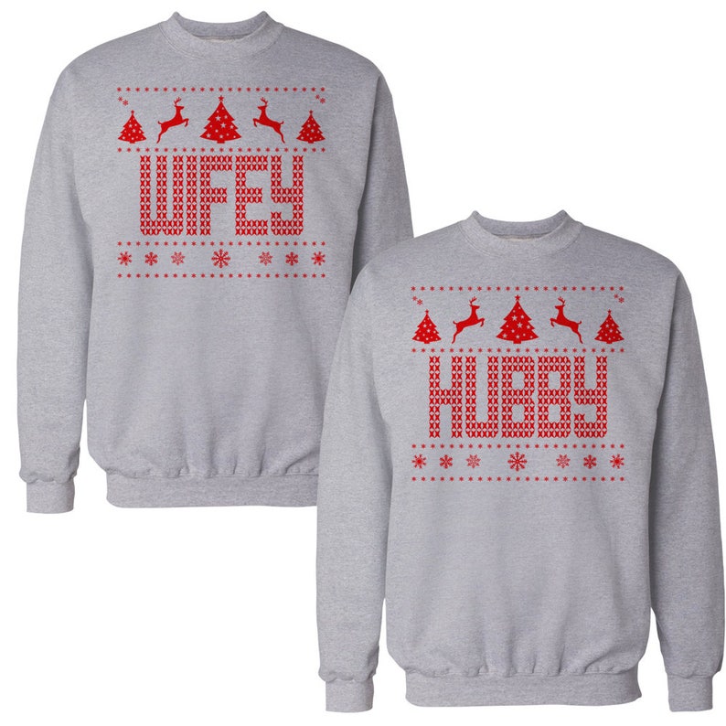 hubby wifey christmas sweaters