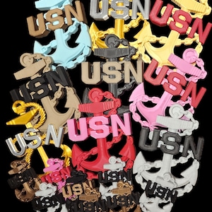 Navy Chief Anchors Multi Color Senior Chief Anchor Master Chief Anchor ***Free Shipping*** Old School Anchor