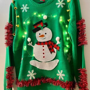 Snowman ugly sweater sale