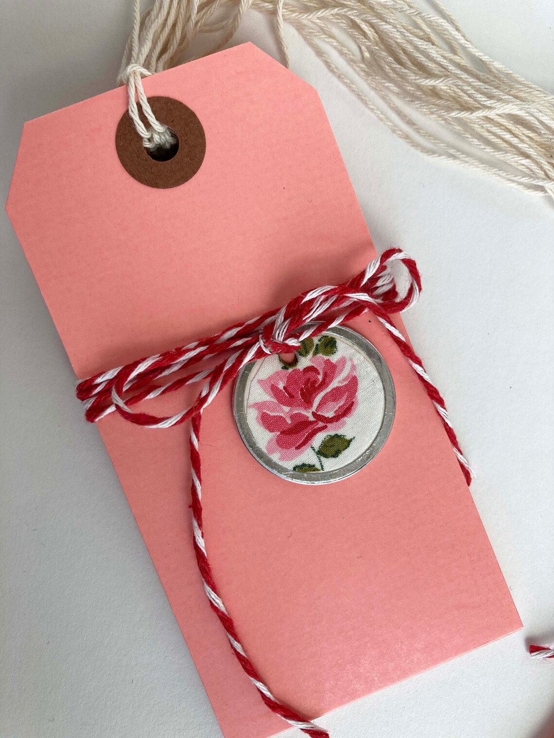 Pink Tags 10 piezas 4 3/4x2 3/8 Pink Hang Tags Valentine Etsy