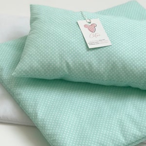 Literie de poupée ikea duktig, literie menthe pour poupée, literie de maison de poupée, literie de landau de poupée, literie de poupée américaine, literie de poupée de points