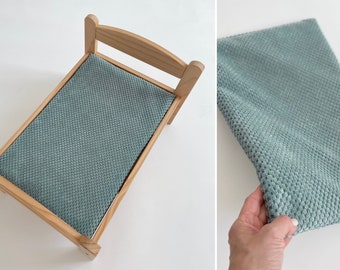 Velour Haustierbettdecke - gemütlicher IKEA Puppenbetteinsatz, wasserfest