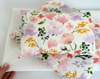 Muslin Doll Bedding, Custom Sizes and Colors Available, IKEA Duktig Doll Bedding Set, Handmade OEKO-TEX Cotton, Gift for Girls Granddaughter