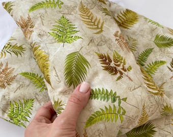 Fern Print Doll Bedding Set – Handmade Cotton Quilt, Pillow for IKEA Duktig