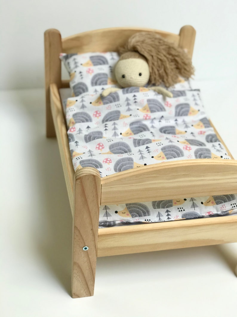 Bedding Set for Dolls Hedgehog Bedding Ikea Duktig Doll Etsy