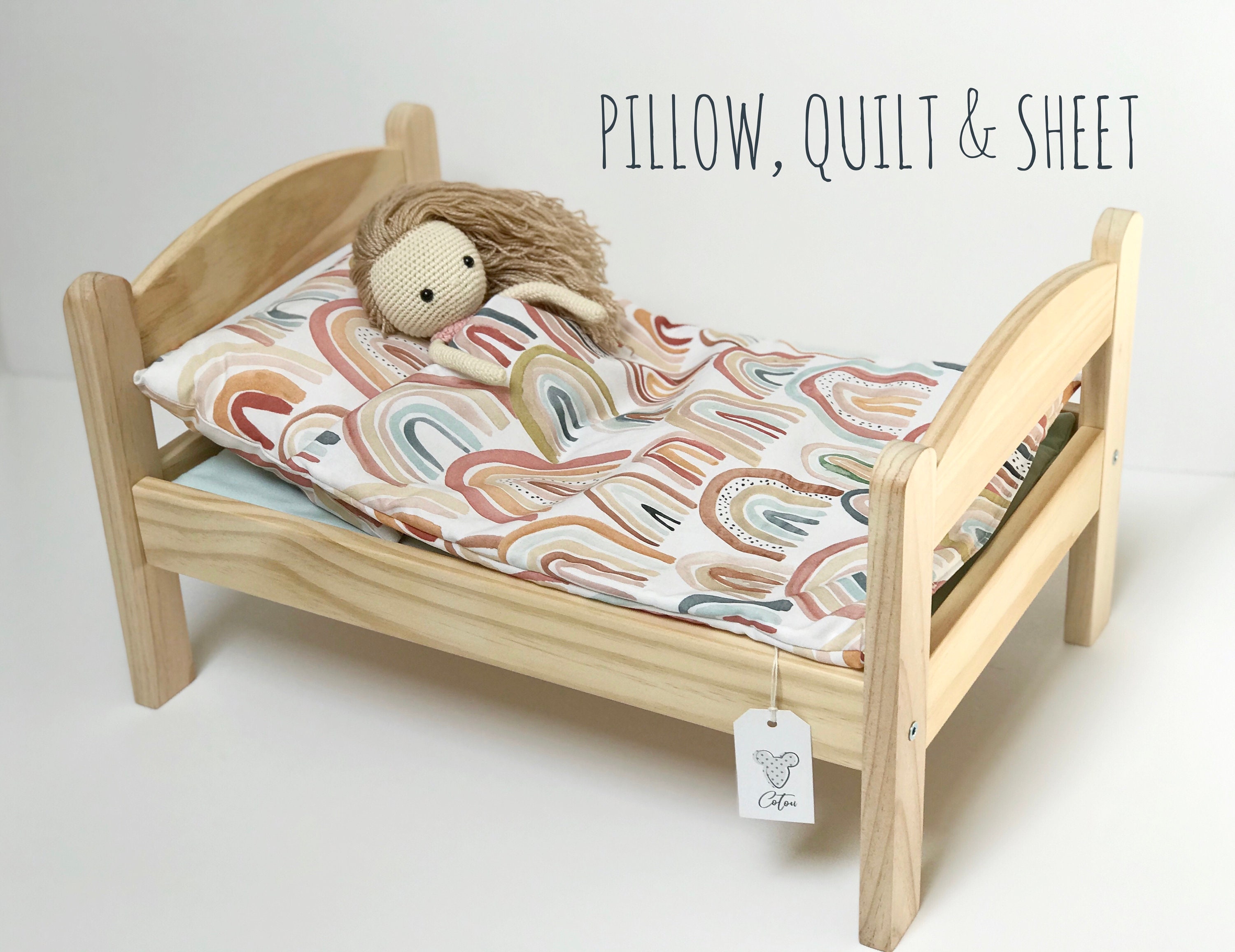 Ikea duktig doll bedding doll house bedding doll pram Etsy