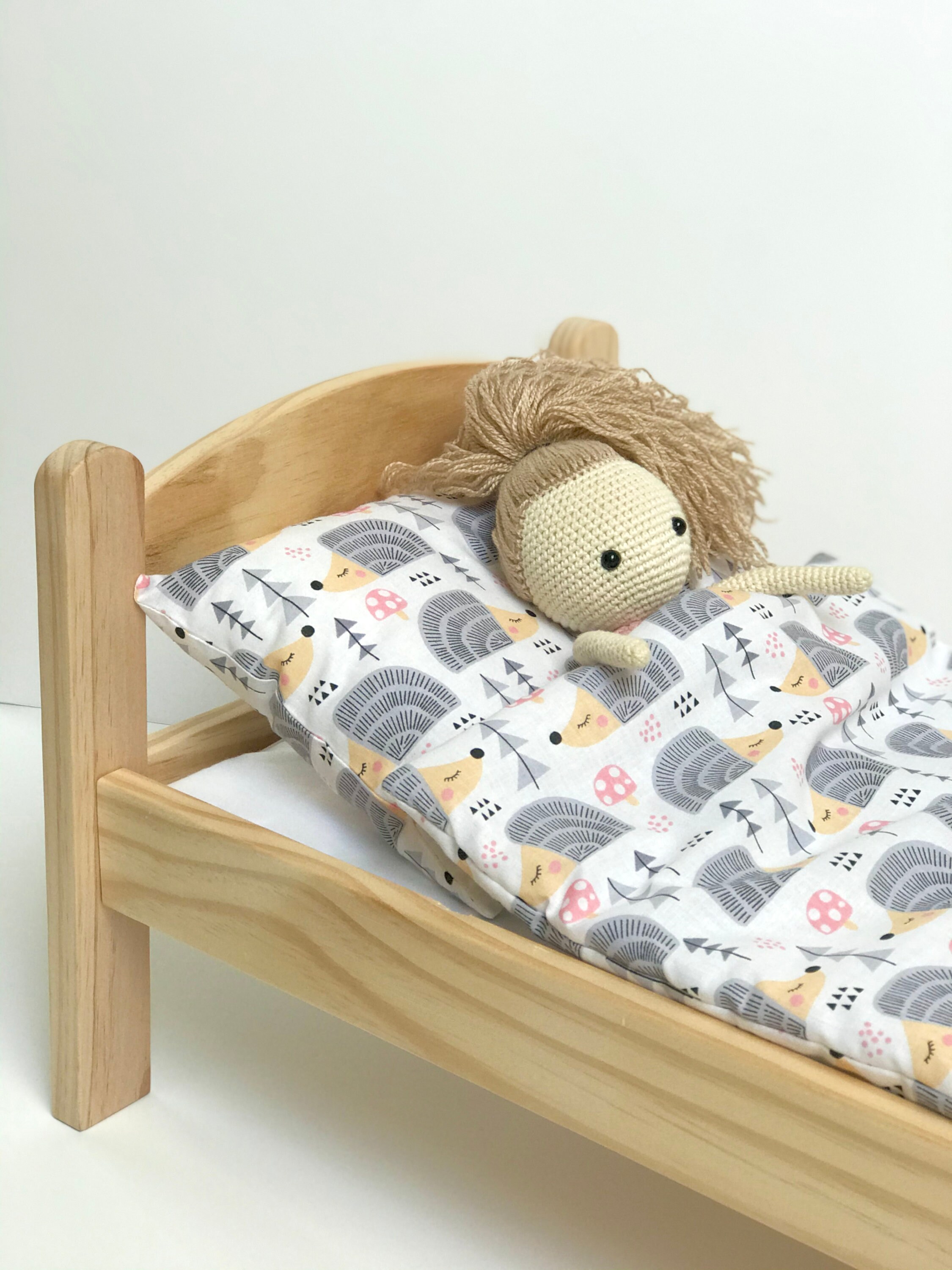 Parure de lit pour poup e literie h risson literie pour poup e