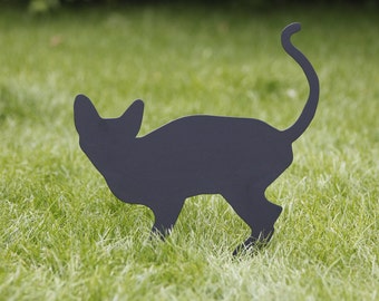 Cat Koreks - made of steinless steel - fence decoration