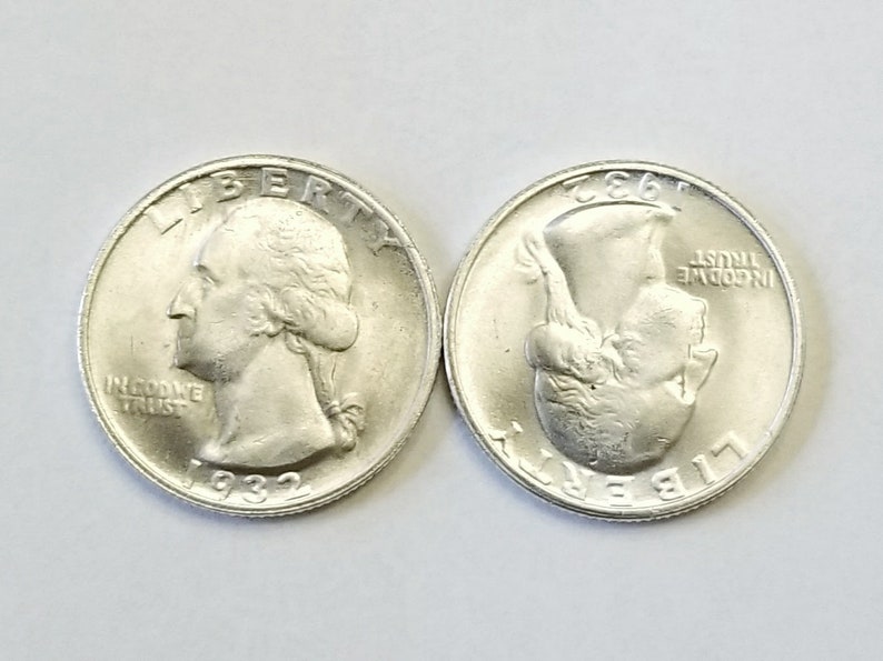 Two Sided Trick Coin 1932 Quarter Two Face Coin Double Headed Coin