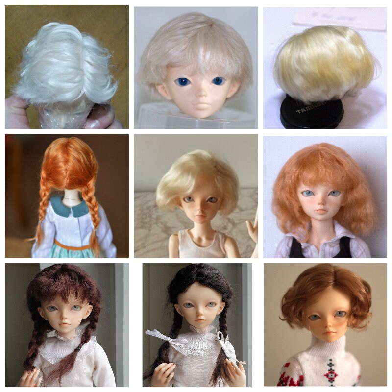 Preorder Mohair Wigs for Porcelain Dolls Etsy