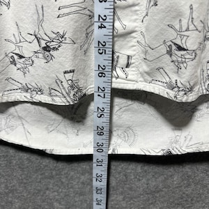 Vintage Gramicci Short Sleeve Button Up Shirt Southwestern White Horse Print M image 4