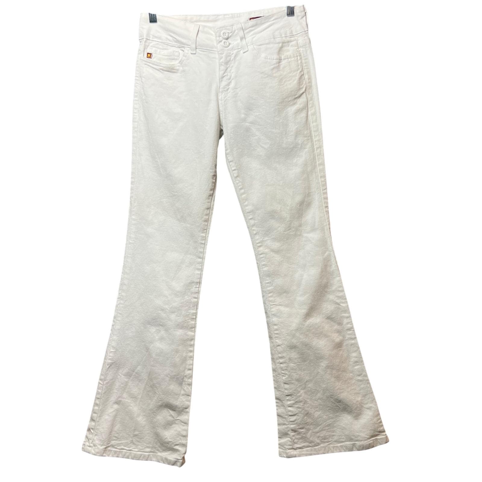 Flared White Jeans - Etsy