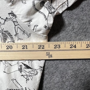 Vintage Gramicci Short Sleeve Button Up Shirt Southwestern White Horse Print M image 5
