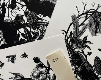 Linocut Seconds Flash Sale