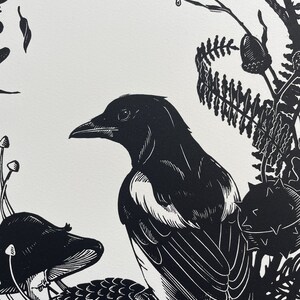 Rite of Fall - Original Handcarved Linocut Print, Limited Edition ...