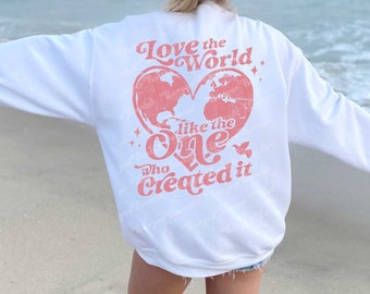 Christian Sweatshirt Woman Bible Verse Crewneck Aesthetic Oversized Jesus Sweatshirt Trendy Christian Clothing and Apparel Religious Gift
