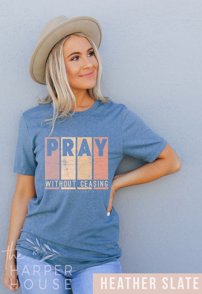 Pray Tshirt Cute Christian Shirts Faith Over Fear Jesus Shirt | Etsy