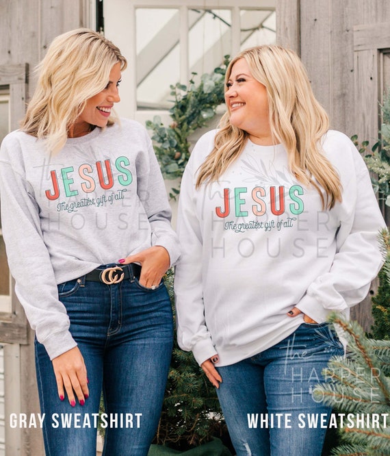 Christian Christmas Sweatshirt Christian Christmas Sweatshirt
