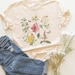 botanical shirt, vintage t-shirt, flower t-shirt, tee, vintage botanical, botanical print, vintage flower shirt, graphic tees, wildflower 