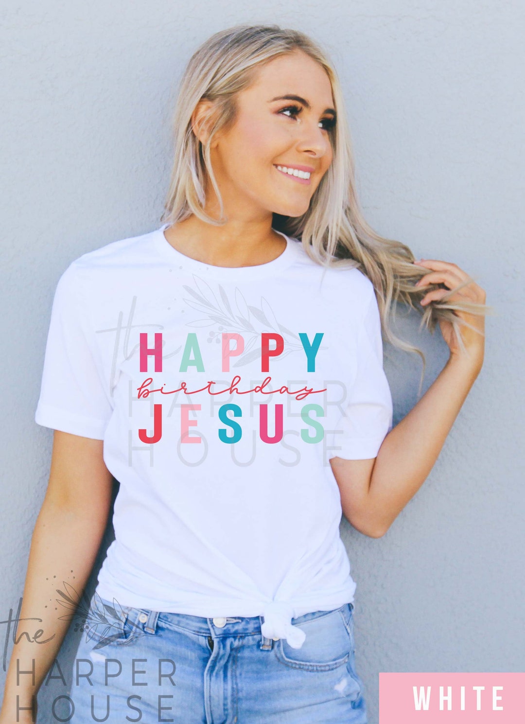 Happy Birthday Jesus Shirt for Women Christmas Tshirt Christian Christmas True Story Nativity