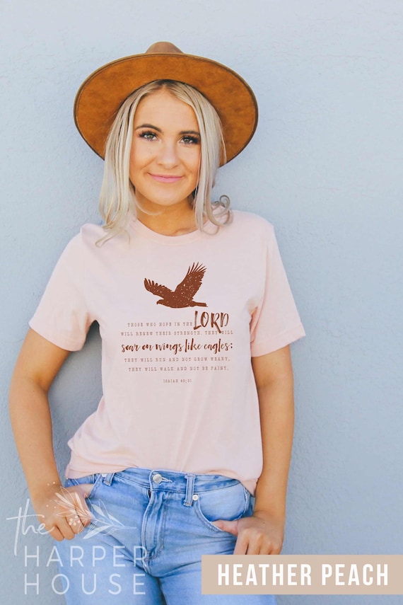 Mens Wings As Eagles Isaiah 40:31 T Shirt Mens Wings As Eagles Isaiah 40:31 T Shirt