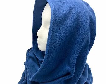 Hooded Scarf, best seller, super warm winter soft plush fleece hood scarf, snood. Generous length wraps around neck. Select from 11 colors!