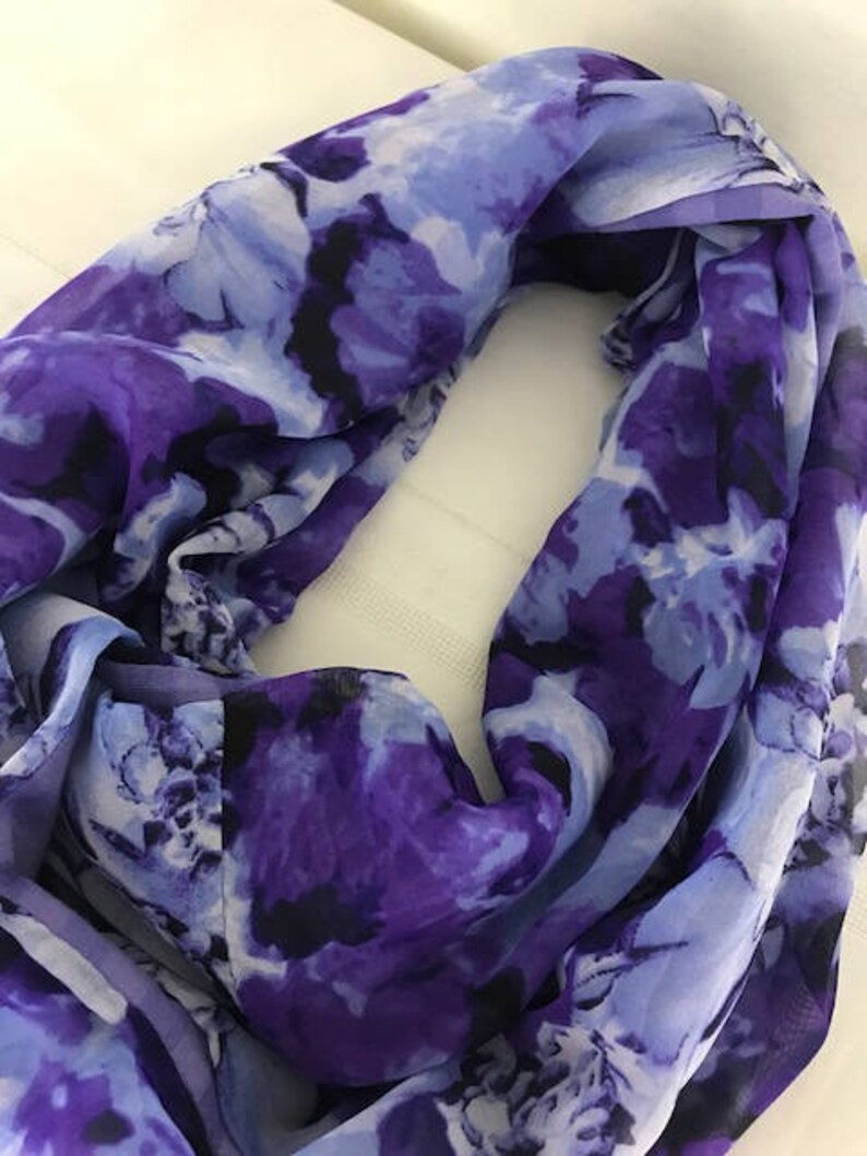 Infinity Scarf Scarves Reversible With Contrasting Fabrics Etsy