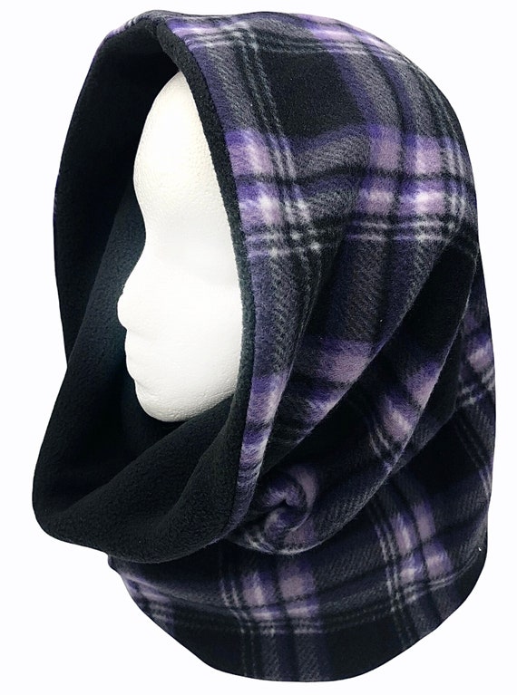 Reversible hooded plush wrap sale